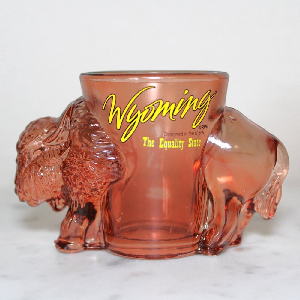 Buffalo Wyoming shot glass